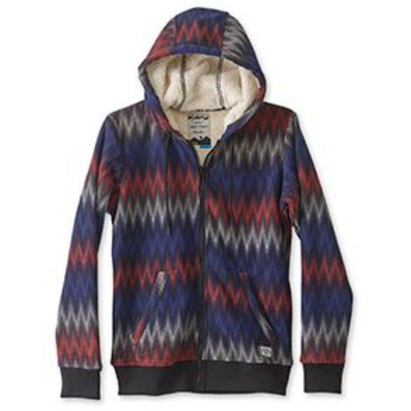 Kavu Tops Kavu Harlow Hoodie Fleece Sweatshirt Sherpa Zip Hoodie